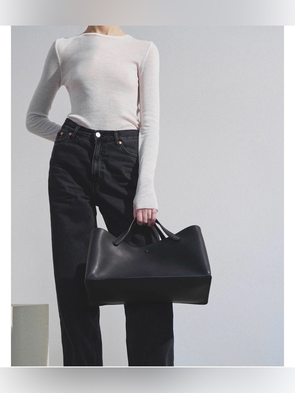 🖤THE ROW Idaho black leather bag